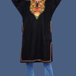 Black Floral Poshkaar Pheran