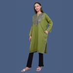 Green Fine Cashmilon Pheran